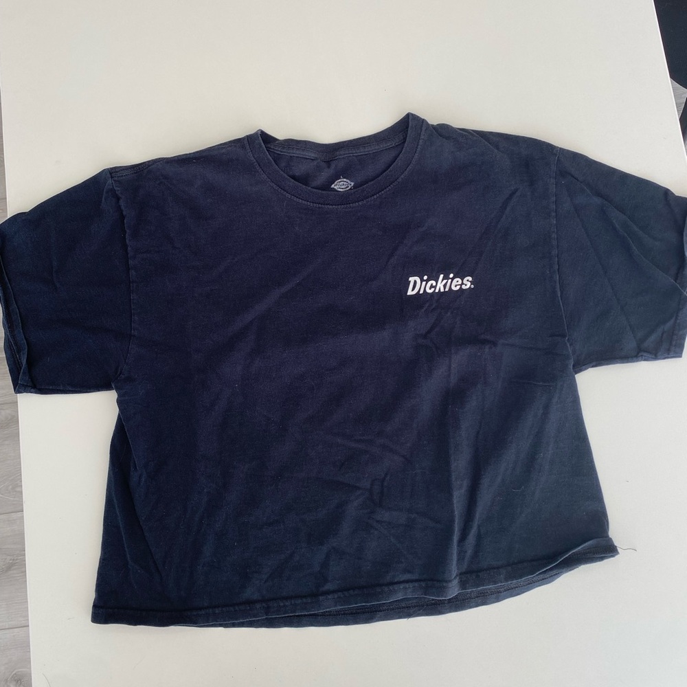 Black crop Dickies shirt